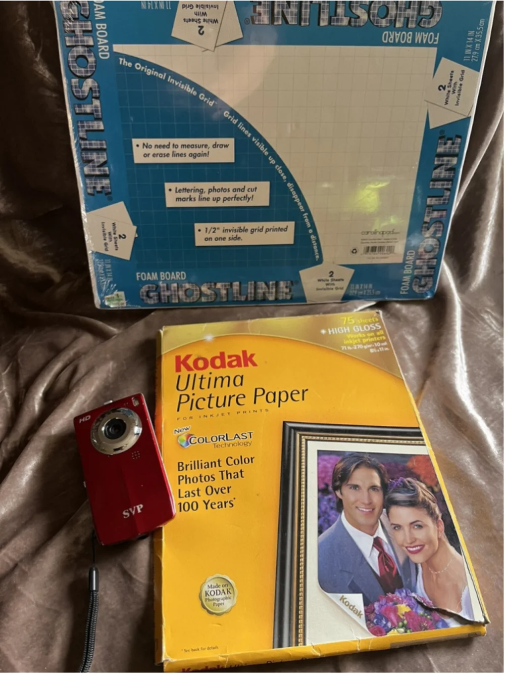 SVP DIGITAL VIDEO CAMERA - HD /red with printer paper /VIDEO/VOICE RECORDER&MORE